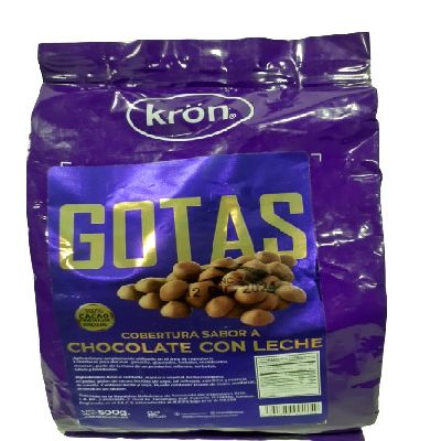 KRON GOTAS COBERTURA LECHE 500 gr